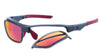 The OZ Gloss Graphite Frame with Red Fire Mirror Plano Lenses